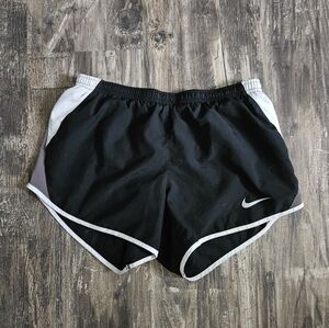 Nike Black, Gray, and White Colorblock Dri-Fit Shorts, Size S